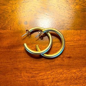 Madewell gold hoop earrings